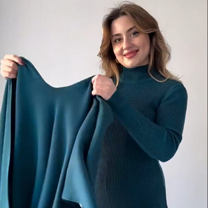 Nina™ | Elegantes Stretch-Material Ensemble
