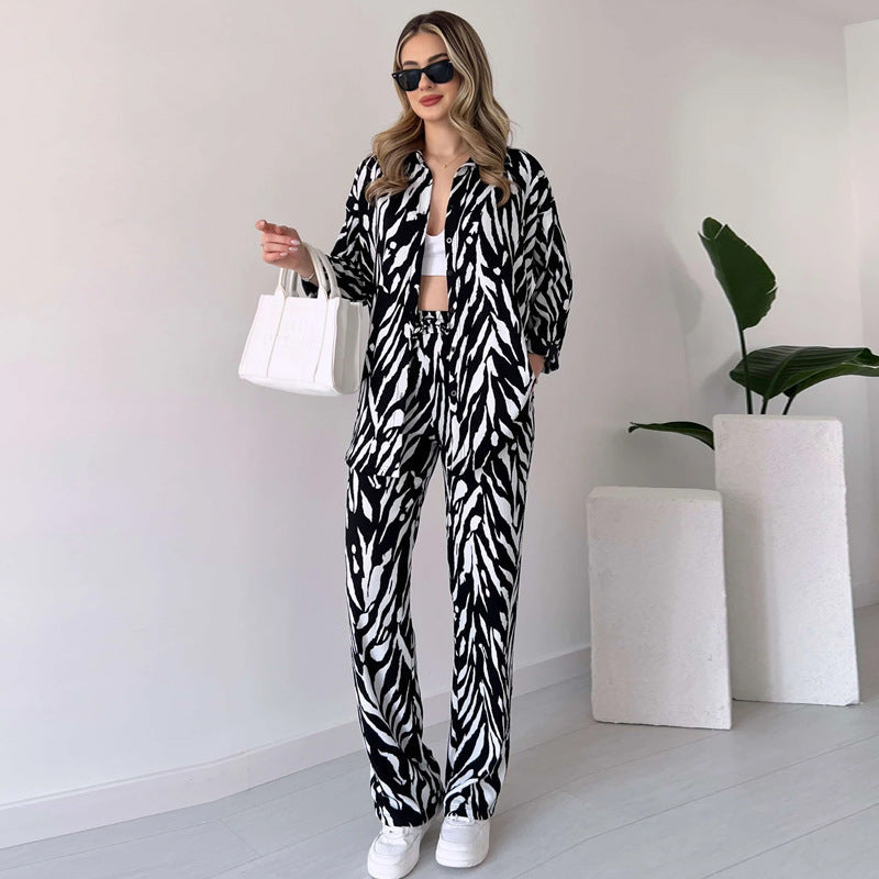 Ahri™ | Schickes Zebra-Druck Ensemble