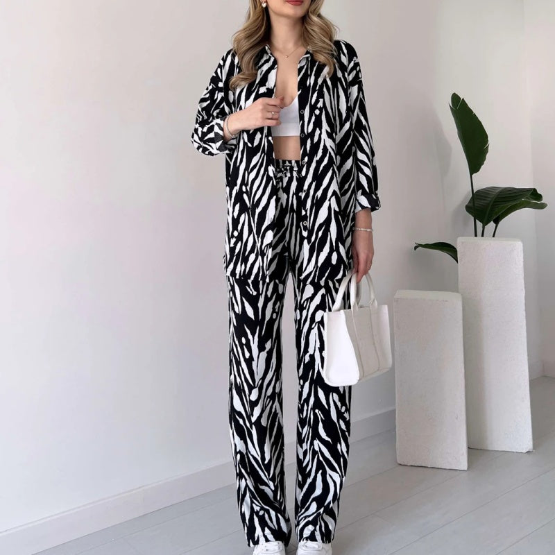 Ahri™ | Schickes Zebra-Druck Ensemble