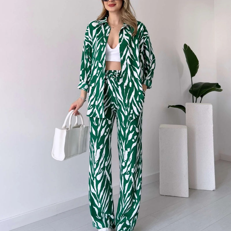 Ahri™ | Schickes Zebra-Druck Ensemble