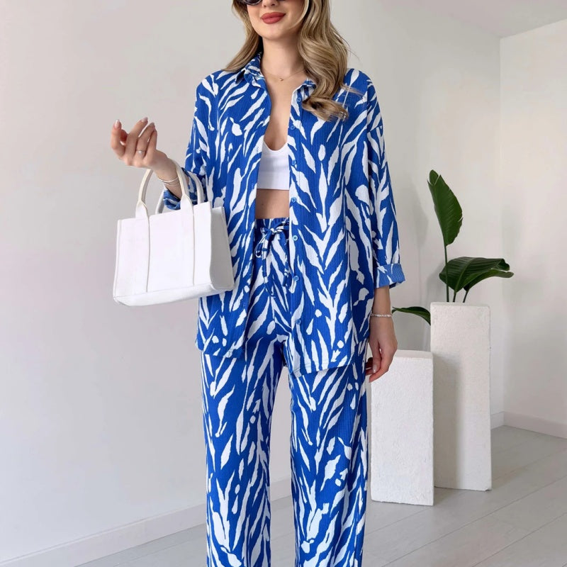 Ahri™ | Schickes Zebra-Druck Ensemble