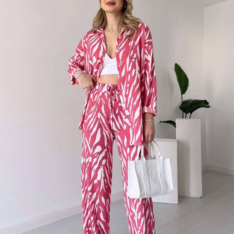 Ahri™ | Schickes Zebra-Druck Ensemble