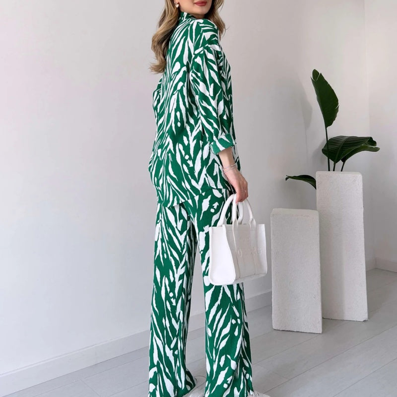 Ahri™ | Schickes Zebra-Druck Ensemble