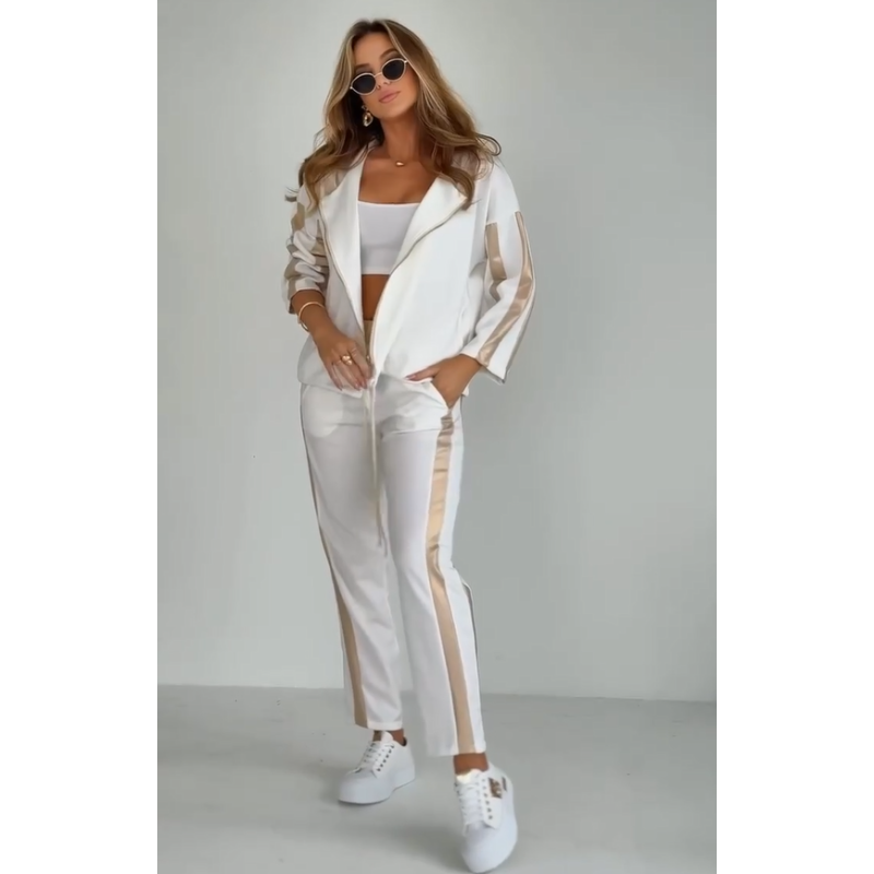Betsy™ | Gestreiftes Freizeit-Outfit mit Kapuze