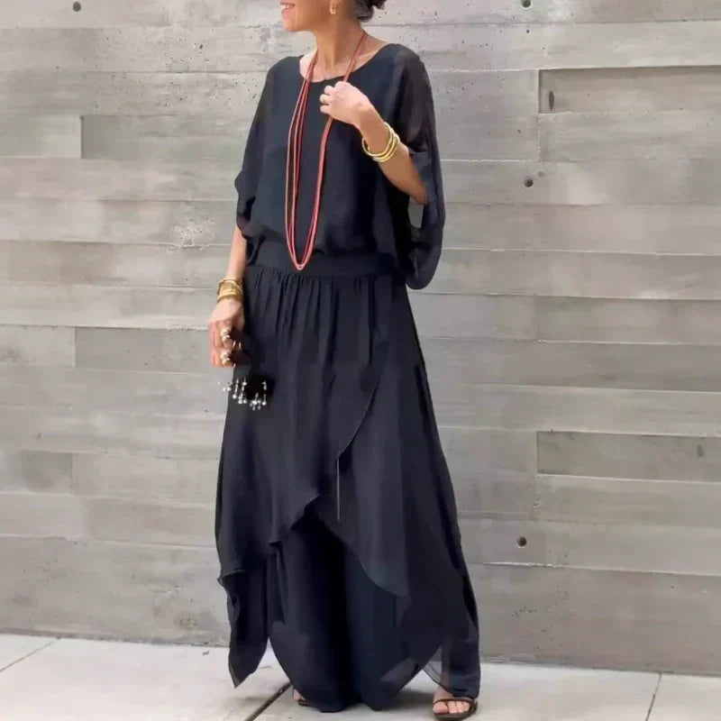 Daniela™ | Chic und Luftiges Ensemble mit Schlitz