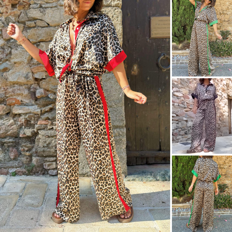 Leona™ | Elegantes Leopardenmuster-Set