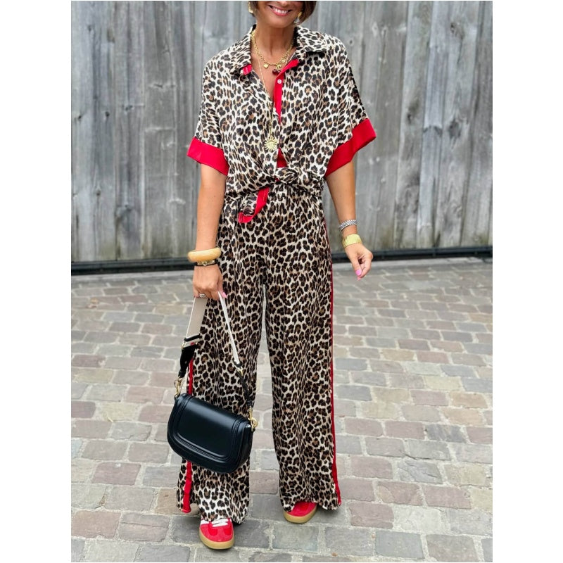 Leona™ | Elegantes Leopardenmuster-Set