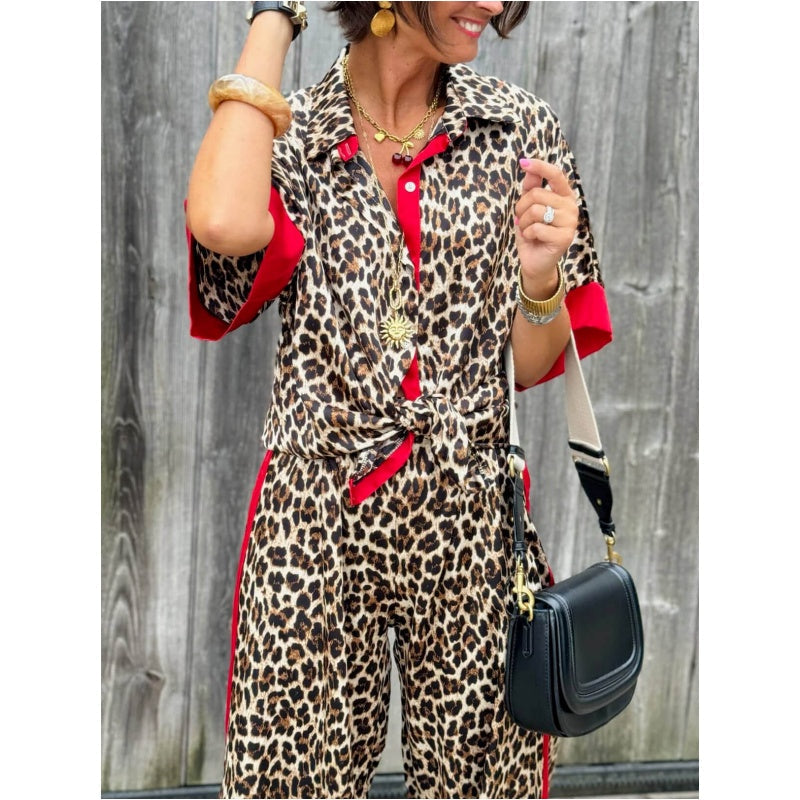 Leona™ | Elegantes Leopardenmuster-Set