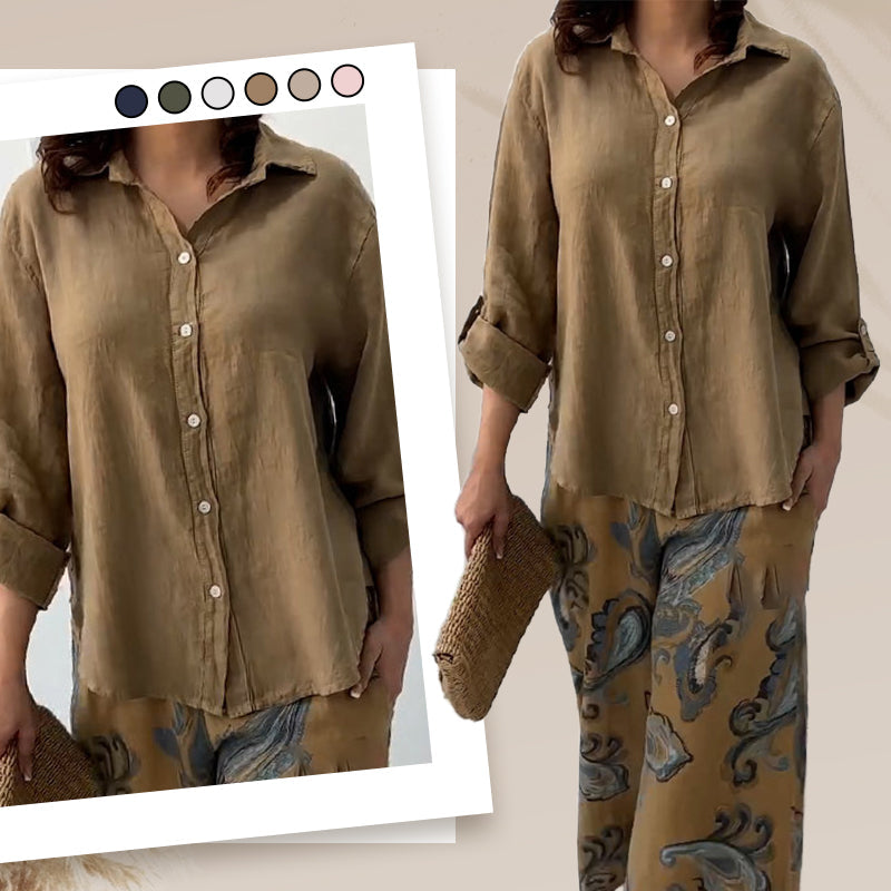 Pinas™ | Elegantes Freizeit-Cotton Ensemble