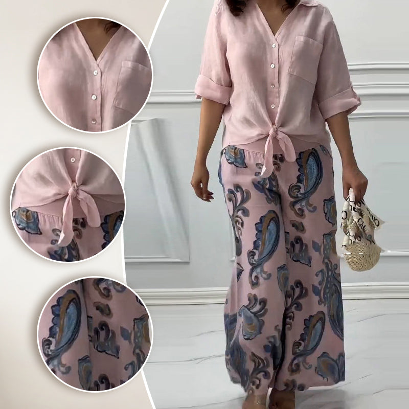 Pinas™ | Elegantes Freizeit-Cotton Ensemble