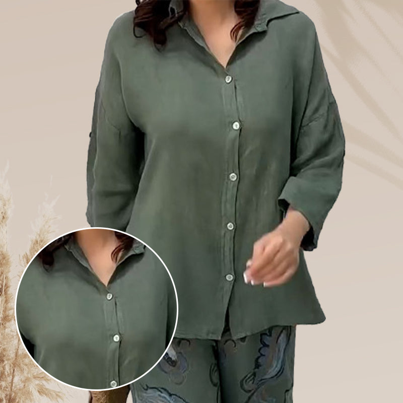Pinas™ | Elegantes Freizeit-Cotton Ensemble
