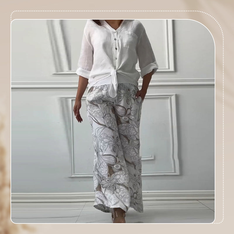 Pinas™ | Elegantes Freizeit-Cotton Ensemble