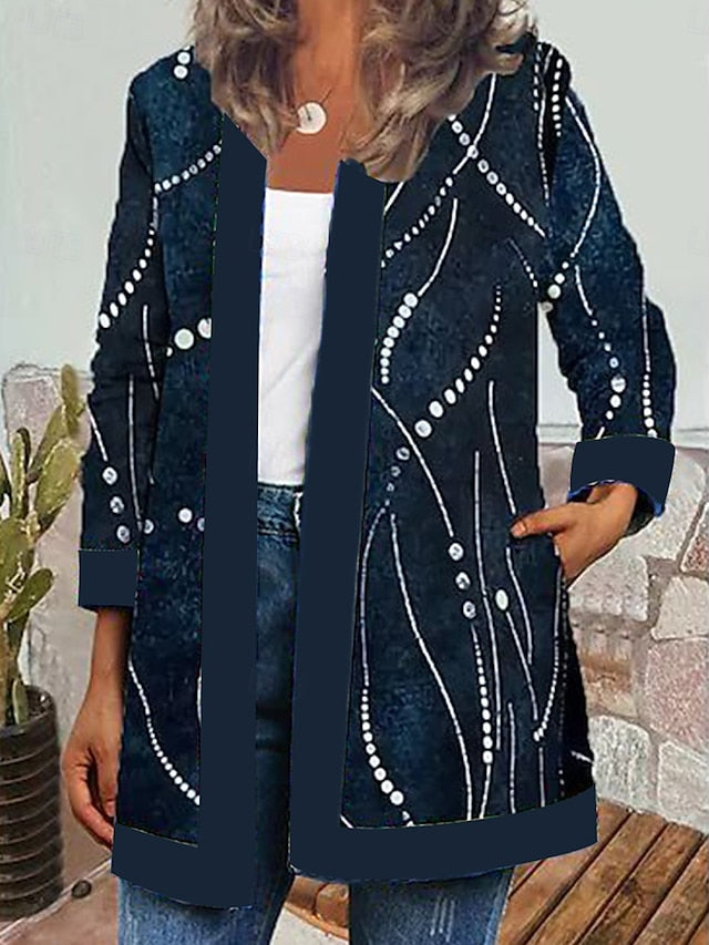 Livia™ | Vintage Casual Blume Bedruckte Jacke